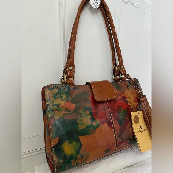 Patricia Nash Floral * Rienzo* Satchel .NWT - Picture 3 of 10
